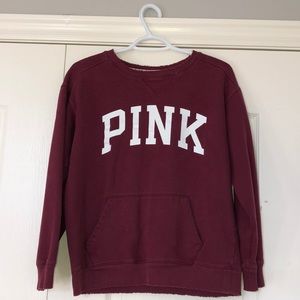 PINK crew neck sweater